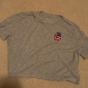 Aéropostale tee cropped womens size M